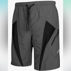 Santic Men's Padded Loose Fit Cycling Shorts Size S